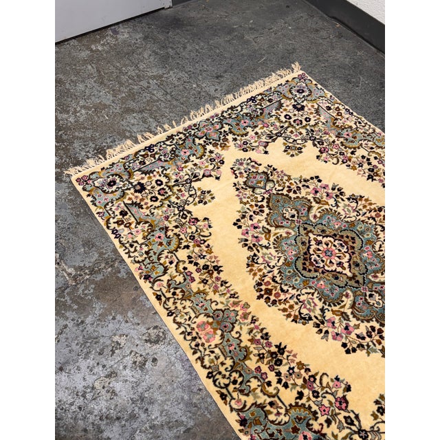 Yellow 4ft 3in X 6ft 1in Hand Woven Aubusson Area Rug For Sale - Image 8 of 12