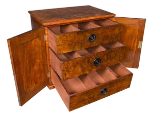 Antique Country House Napkin Drawers, English, Storage Cabinet, Early Victorian