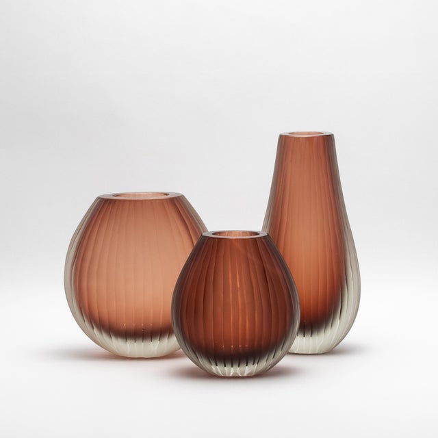 Hand-Blown Murano Supreme Vase in Light Amaretto Large For Sale - Image 10 of 10