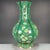 Chinese Vintage 1960s Chinese Green Ground Famille Rose "Fruits" Lobed Vase With Original Label For Sale - Image 3 of 9