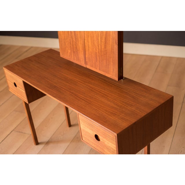 Vintage Kai Kristiansen Danish Modern Teak Vanity for Aksel Kjersgaard For Sale In Monterey, CA - Image 6 of 18