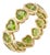 Peridot Heart Shape Band Ring | Dainty Peridot Full Eternity Stacking Ring Us 7 For Sale