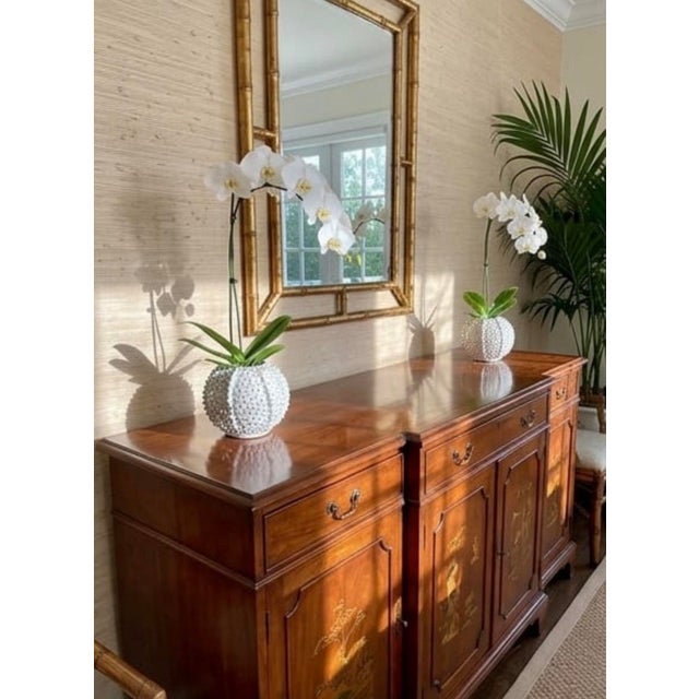 Pair of Vintage Italian White Ceramic Sea Urchin Vases For Sale - Image 9 of 12