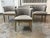 Contemporary Century Furniture Camille Brass Dining Arm Chairs, Set of Four For Sale - Image 3 of 15