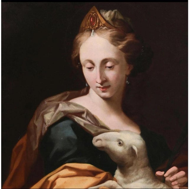 Afer Antonio Franchi, el Lucchese, Portrait, 1600s-1700s, Oil Painting, Framed For Sale - Image 4 of 6