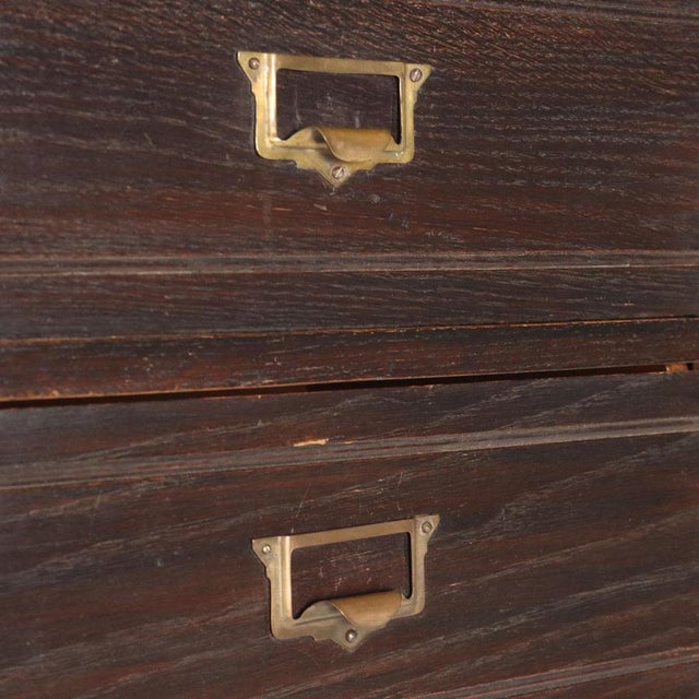 Wood Italian Chest of Drawers in Oak For Sale - Image 7 of 13