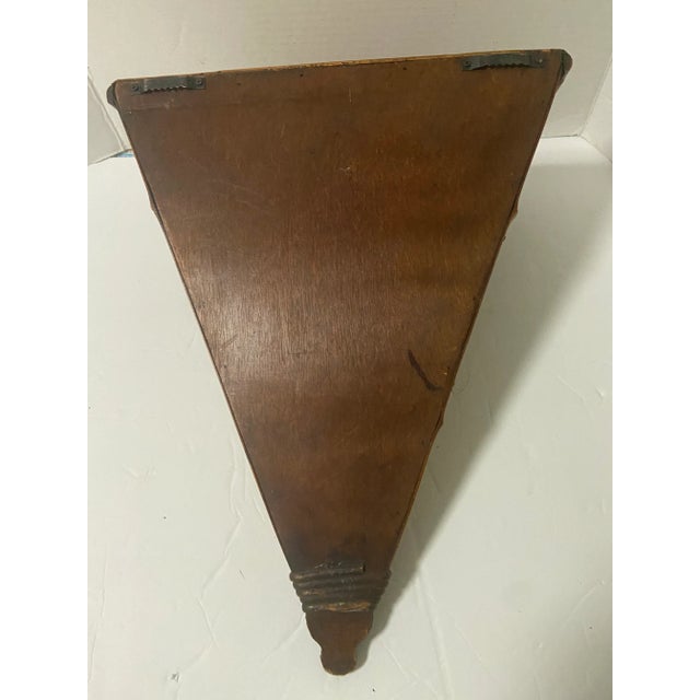 Mid-Century Rattan / Bamboo Wall Shelf Sconce Attributed to Mario Lopez For Sale In Cleveland - Image 6 of 7