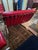 Knoll Attributed Knoll Barcelona Chair & Matching Ottoman – Early 1960s Chrome Frame, Custom Red Leather, Laurel Canyon Provenance For Sale - Image 4 of 15