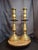 Late 19th Century Monumental 19" Antique Brass Synagogue Shabbat Candlesticks - 19th Century For Sale - Image 5 of 13