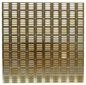 Aero Foil Decorative Wall Object with Brass Ventilation Plates on Macrolon, 2019