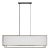 Thom Filicia by Visual Comfort Studio Brockway 6-Light Large Linear Chandelier in Weathered Oak Wood For Sale
