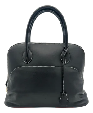 Hermès Bolide Black Sikkim Leather 35cm 2010