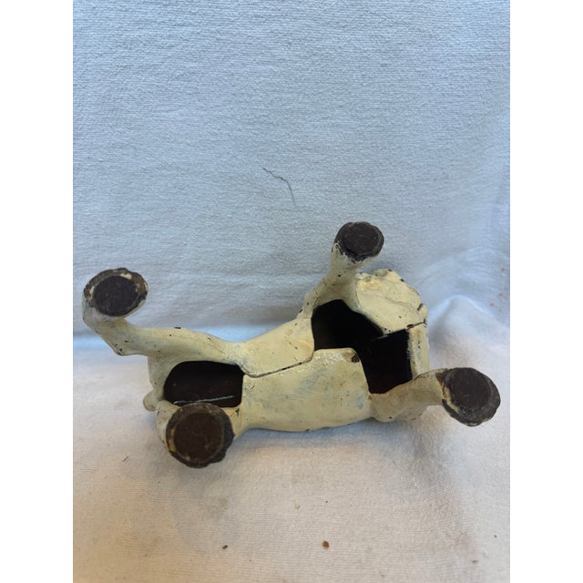 1940s Cast Iron White Bulldog For Sale - Image 9 of 9