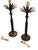 Pair of Hollywood/ Palm Beach Regency style table lamps. Each measure 11” wide x 11” deep x 38” tall including finial...