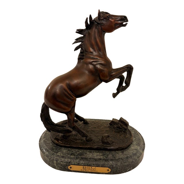 1990s Boise State University Bronco, Bronze Sculpture - #21/200, (Limited Edition by Dr. Roy Harris) For Sale