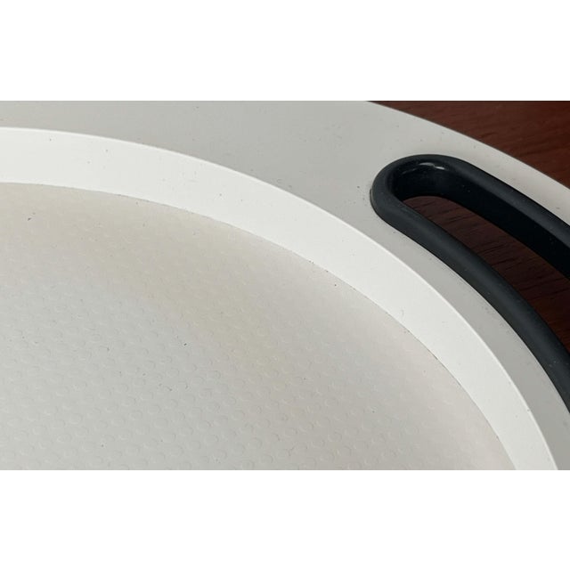 Mid-Century Modern Italian Space Age Black and White Plastic Tray by Pino Spagnolo for Biesse, 1960s For Sale - Image 5 of 13