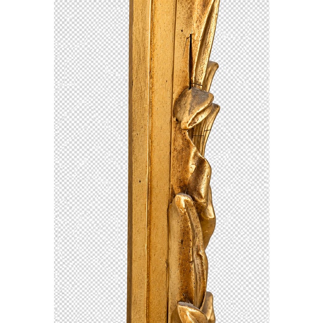 Gold Antique European Chinoiserie Hand Carved Gilt Pagoda Wall Mirrors - A Pair For Sale - Image 8 of 8