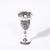 Metal Mid-Century Silver Plated Fountain Kiddush Cup Set in Grape & Vine Motif For Sale - Image 7 of 18
