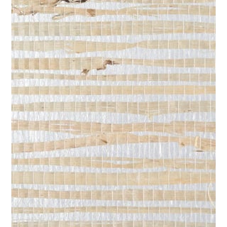 The House of Scalamandre Delilah Wallcovering, Silver For Sale