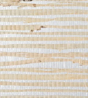 The House of Scalamandre Delilah Wallcovering, Silver