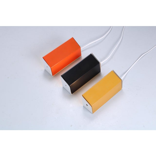 Colored Metal Adjustable Sconces from Anvia, 1960s, Set of 3 For Sale - Image 9 of 15