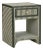 Kora Green Cotton Jute Striped Nightstand For Sale - Image 9 of 9