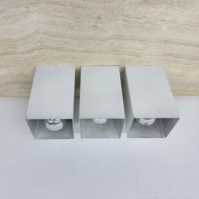 Minimalist P300 Wall or Ceiling Lamps from Raak, 1970s, Set of 3 For Sale - Image 14 of 18