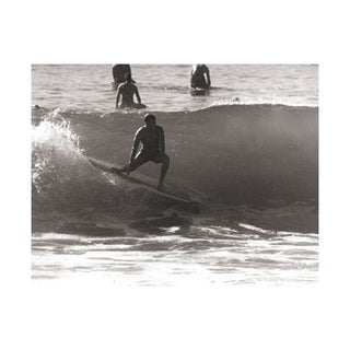 Black & White Vintage Surfer Photo IX For Sale