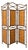 Faux Bamboo and Metal Room Divider with Bamboo Panels, 1980s For Sale