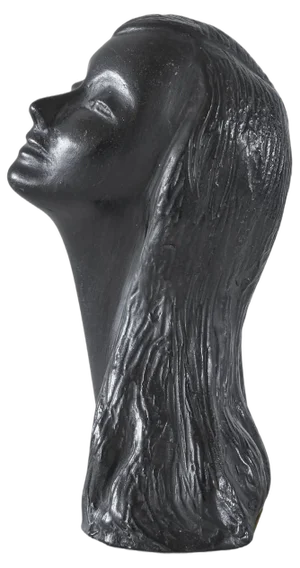 Bucchero Female Ceramic Sculpture by Elio Cerbella, Italy, 1940s