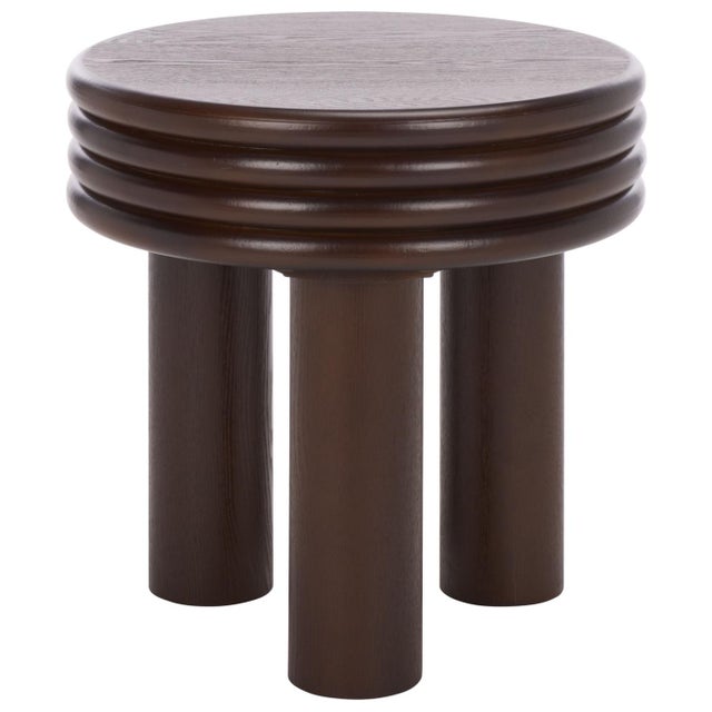 Brown Ohana Accent Table in Dark Brown For Sale - Image 8 of 8