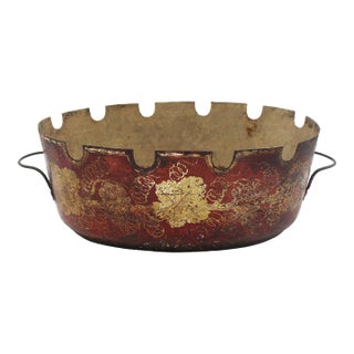 Circa 1810-1820 French Empire Tole Monteith For Sale