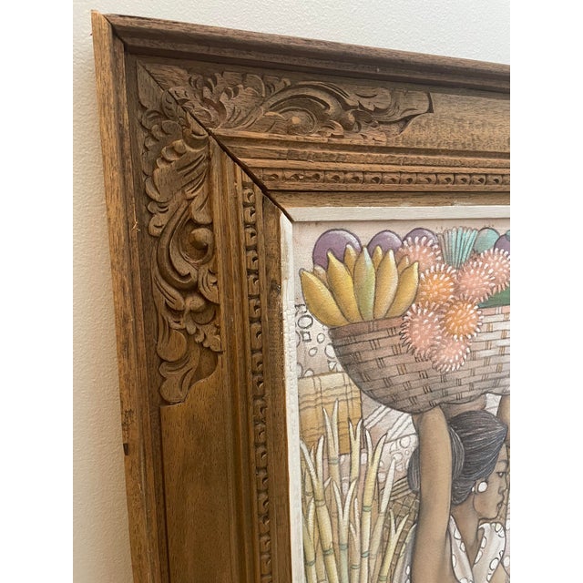 Mid 20th Century Monumental 5.5 Ft Balinese Masterpiece Painting by Dewa Nyoman Jati (Gati), Ubud For Sale In Washington DC - Image 6 of 14