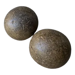 Antique European Wood Bowling Balls Game Balls - a Pair