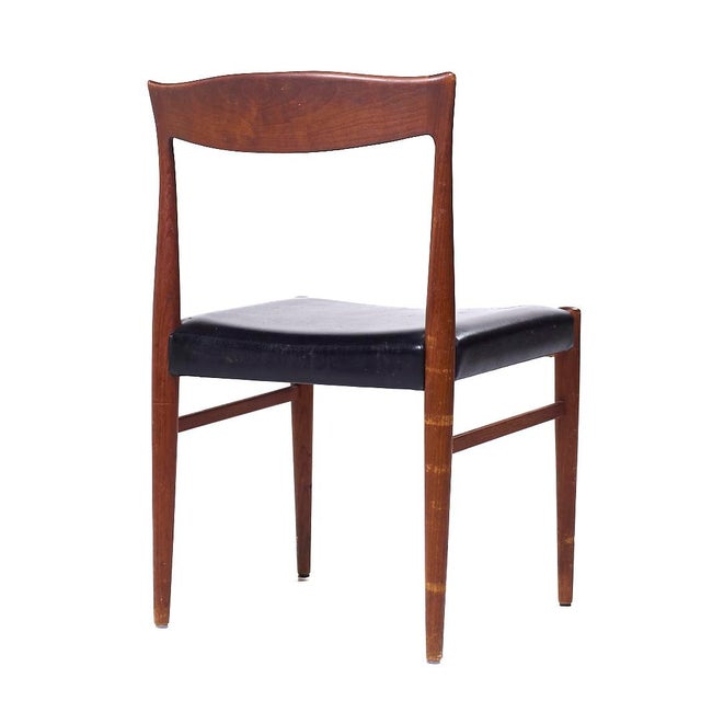 Wood Arne Hovmand Olsen Mid Century Danish Teak Dining Chair For Sale - Image 7 of 10