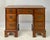 Vintage Chippendale Style Solid Walnut Kneehole Desk For Sale - Image 14 of 14