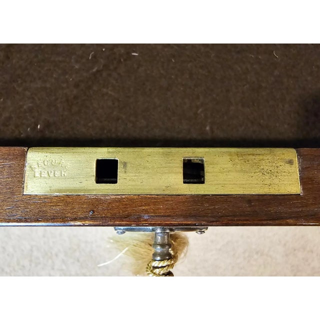 Brown Antique Late 19th Century Countertop Campaign Style Display Case For Sale - Image 8 of 8