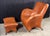 Gerard Van Den Berg Style Leolux Cognac Leather Lounge Chair and Ottoman, Netherlands, 1990s For Sale In Providence - Image 6 of 16