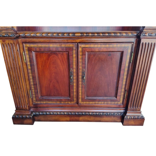 Restored Legacy Classic Furniture Traditional Mahogany Executive Desk & Bookcase Set - 2 Pieces For Sale - Image 12 of 18