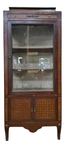 Marquetry Display Case in Wood