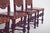 Antique Dining Chairs with Leather Seats and Backs, 1890s, Set of 5 For Sale - Image 11 of 15
