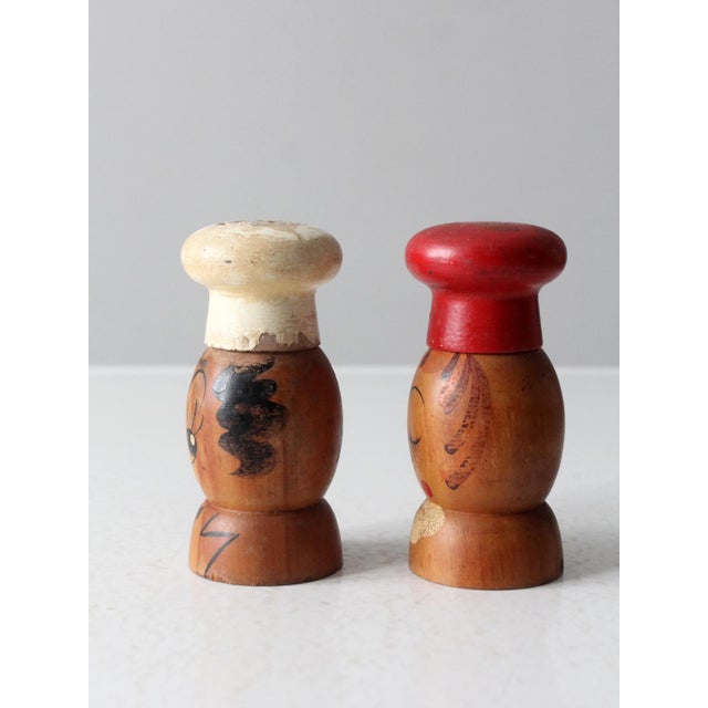 Mid-Century Japanese Salt & Pepper Shakers Pair For Sale - Image 4 of 9