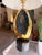This contemporary table lamp blends modern artistry with luxurious materials for a striking statement piece. The...