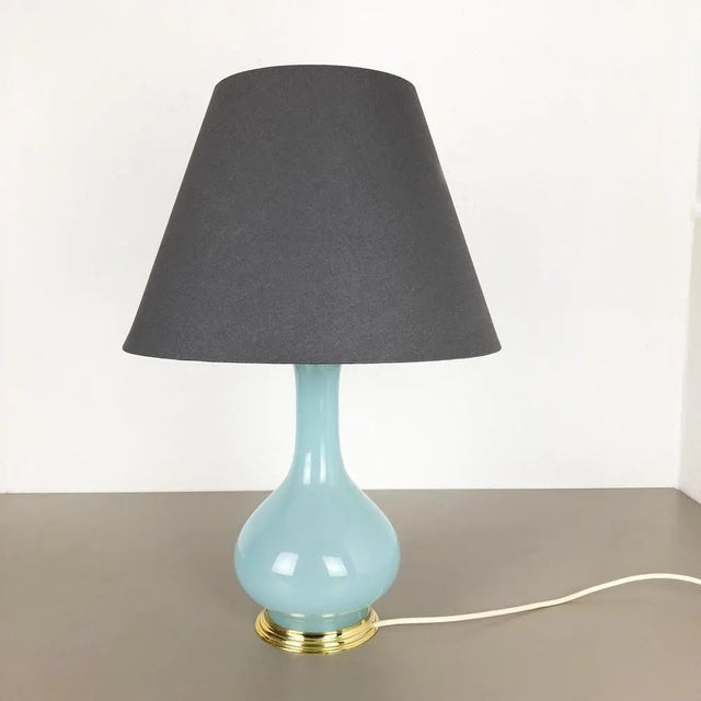 Opaline Murano Glass Table Light from Cenedese Vetri, Italy, 1960s For Sale - Image 4 of 15