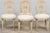 Elegant set of six late 19th century French Louis XVI style dining chairs sourced in Paris, France. The chairs feature...