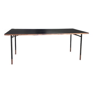 Vintage Scandinavian Black and Oak Finn Juhl Nyhavn Desk For Sale