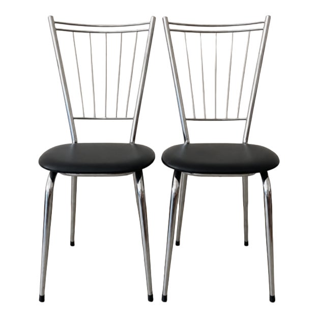 Vintage Metal Chairs, 1970s, Set of 2 For Sale