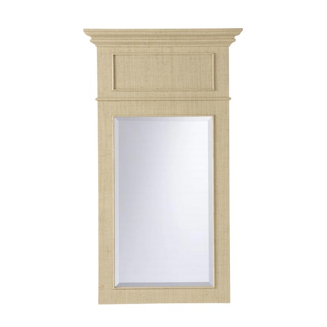 A fresh version of a 19th century antique purchased at Paris Flea Market. It's made fresh and current in cream raffia with...