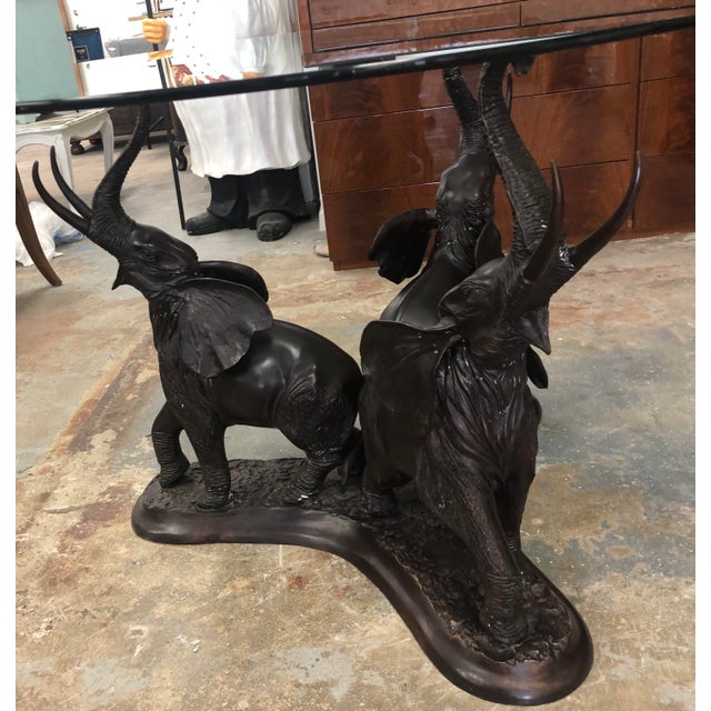 MaitlandSmith Bronze “Elephants“ Coffee Table Chairish