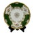Antique Coalport England Green Floral Porcelain Salad Plate For Sale